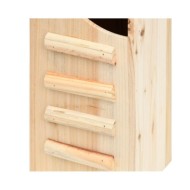 Maison pou chauve-souris Bois de sapin massif 30x20x38 cm