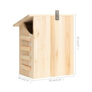 Maison pou chauve-souris Bois de sapin massif 30x20x38 cm