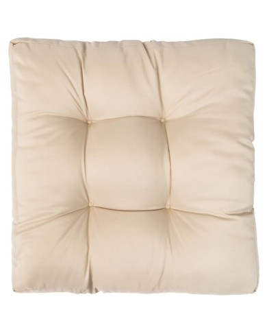 Coussin de palette Sable 58x58x10 cm Polyester 