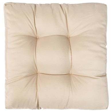 Coussin de palette Sable 58x58x10 cm Polyester 