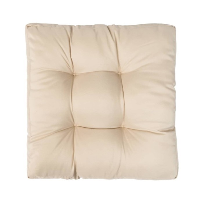 Coussin de palette Sable 58x58x10 cm Polyester 