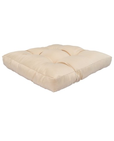 Coussin de palette Sable 58x58x10 cm Polyester 