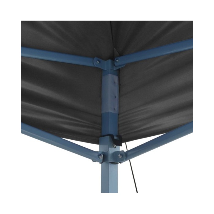 Tente de réception escamotable avec 2 parois 3x3 m Anthracite