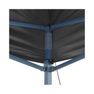 Tente de réception escamotable avec 2 parois 3x3 m Anthracite