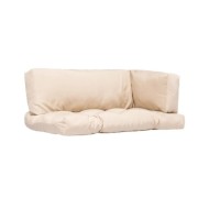Coussins de palette 3 pcs Sable Polyester 
