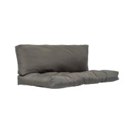 Coussins de palette 2 pcs Gris Polyester 