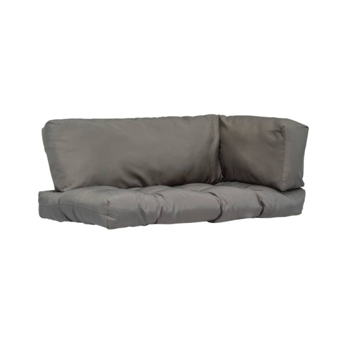 Coussins de palette 3 pcs Gris Polyester 