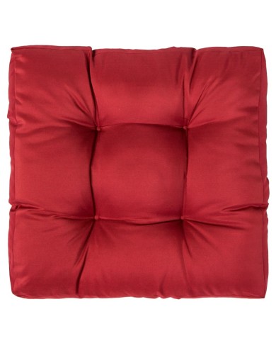Coussin de palette Rouge 58x58x10 cm Polyester