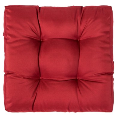 Coussin de palette Rouge 58x58x10 cm Polyester