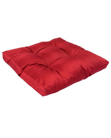 Coussin de palette Rouge 58x58x10 cm Polyester