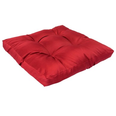 Coussin de palette Rouge 58x58x10 cm Polyester