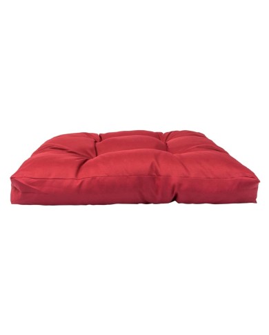 Coussin de palette Rouge 58x58x10 cm Polyester