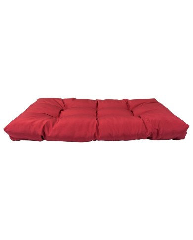 Coussins de palette 2 pcs Rouge Polyester 