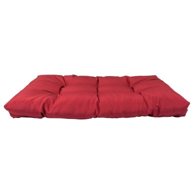 Coussins de palette 2 pcs Rouge Polyester 