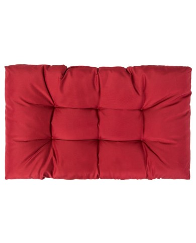 Coussins de palette 2 pcs Rouge Polyester 