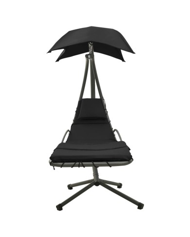 Tente de réception escamotable avec 2 parois 3x3 m Anthracite
