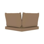 Coussins de canapé palette 3 pcs Taupe Tissu