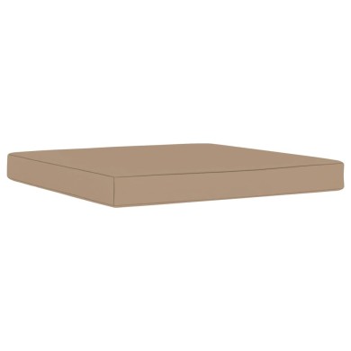 Coussin de plancher de palette 60x61,5x6 cm Taupe Tissu