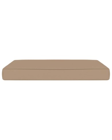 Coussin de plancher de palette 60x61,5x6 cm Taupe Tissu
