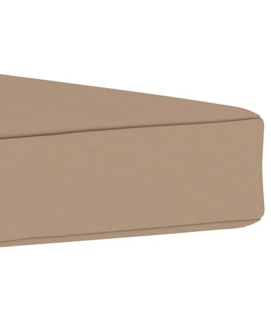 Coussin de plancher de palette 60x61,5x6 cm Taupe Tissu