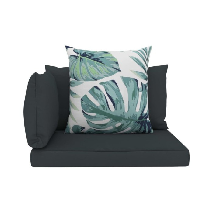 Coussins de canapé palette 4 pcs Anthracite Tissu