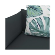 Coussins de canapé palette 4 pcs Anthracite Tissu