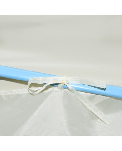 Tente de réception pliable avec 5 parois 3x9 m Blanc cassé