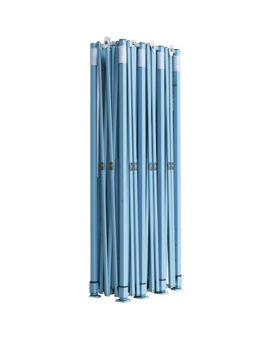 Tente de réception pliable avec 5 parois 3x9 m Blanc cassé