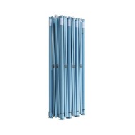Tente de réception pliable avec 5 parois 3x9 m Blanc cassé