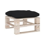 Coussin de plancher de palette 60x61x10 cm Noir