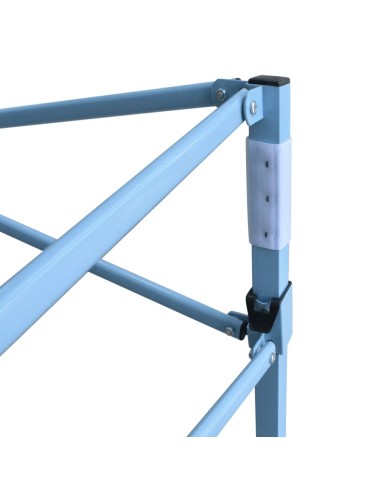 Tente de réception pliable avec 5 parois 3x9 m Blanc cassé