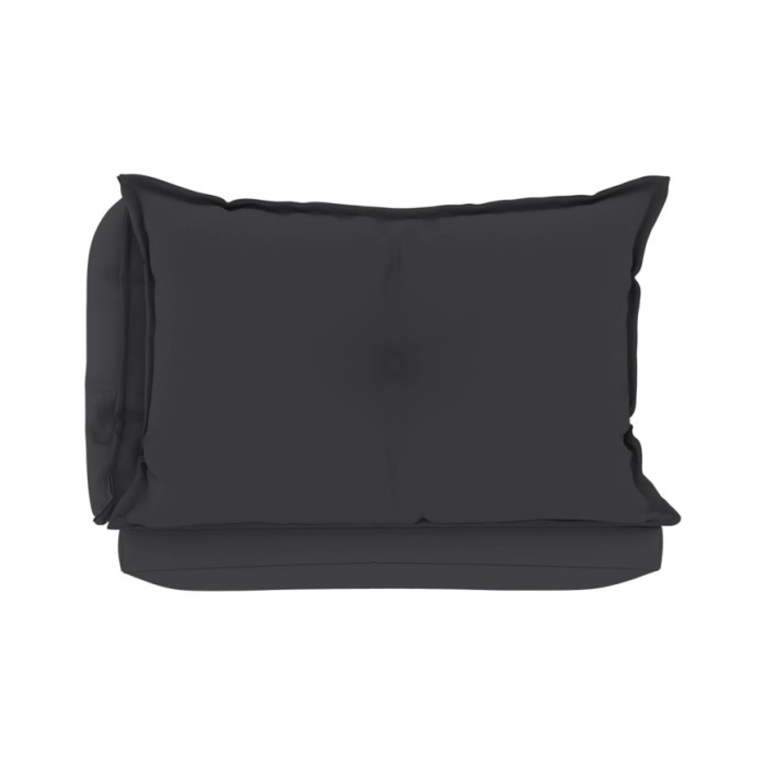 Coussins de canapé palette 3 pcs Anthracite Tissu