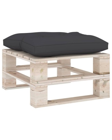 Coussin de plancher de palette 60x61x10 cm Anthracite