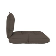 Coussins de canapé palette 2 pcs Taupe Tissu