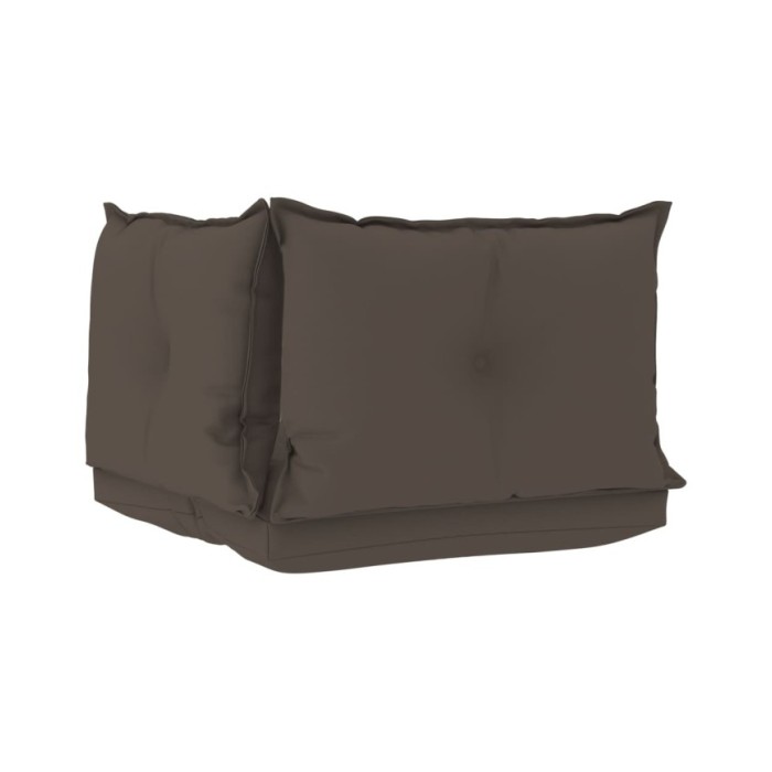 Coussins de canapé palette 3 pcs Taupe Tissu