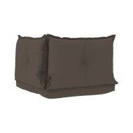 Coussins de canapé palette 3 pcs Taupe Tissu