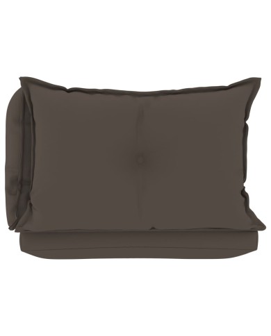Coussins de canapé palette 3 pcs Taupe Tissu