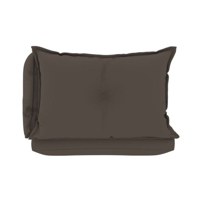 Coussins de canapé palette 3 pcs Taupe Tissu