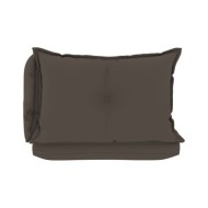 Coussins de canapé palette 3 pcs Taupe Tissu
