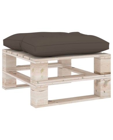 Coussin de plancher de palette 60x61x10 cm Taupe