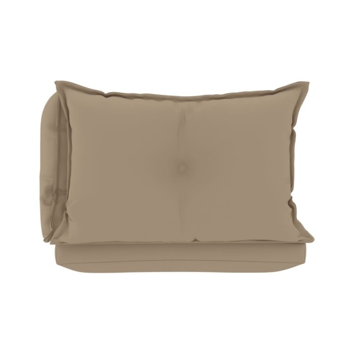 Coussins de canapé palette 3 pcs Beige Tissu