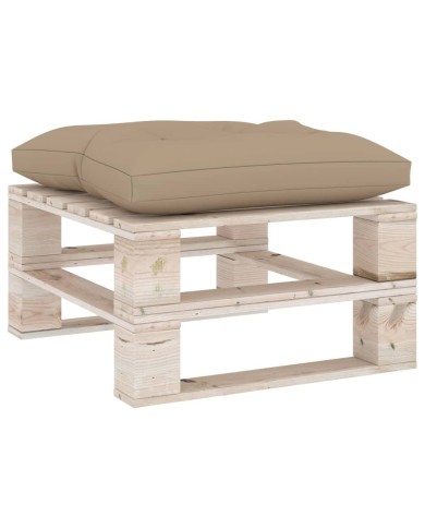 Coussin de plancher de palette 60x61x10 cm Beige