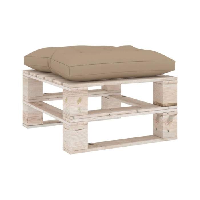 Coussin de plancher de palette 60x61x10 cm Beige