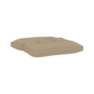 Coussin de plancher de palette 60x61x10 cm Beige