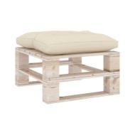 Coussin de plancher de palette 60x61x10 cm Crème