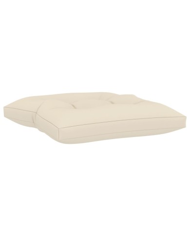 Coussin de plancher de palette 60x61x10 cm Crème