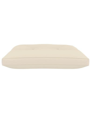 Coussin de plancher de palette 60x61x10 cm Crème