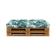 Coussin de siège de jardin Vert 120x80x10 cm Tissu