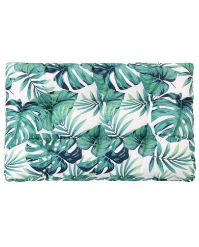 Coussin de siège de jardin Vert 120x80x10 cm Tissu