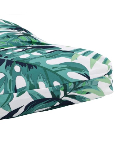 Coussin de siège de jardin Vert 120x80x10 cm Tissu